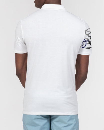 Logo's 1.0 Men's All-Over Print Slim Fit Short Sleeve Polo