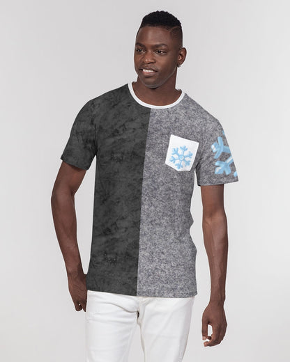 Holy Black Half Wool Men's All-Over Print Pocket Tee