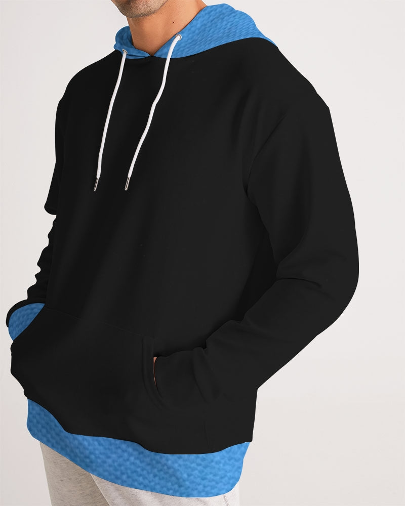 Black Deluxe texture Men's All-Over Print Hoodie