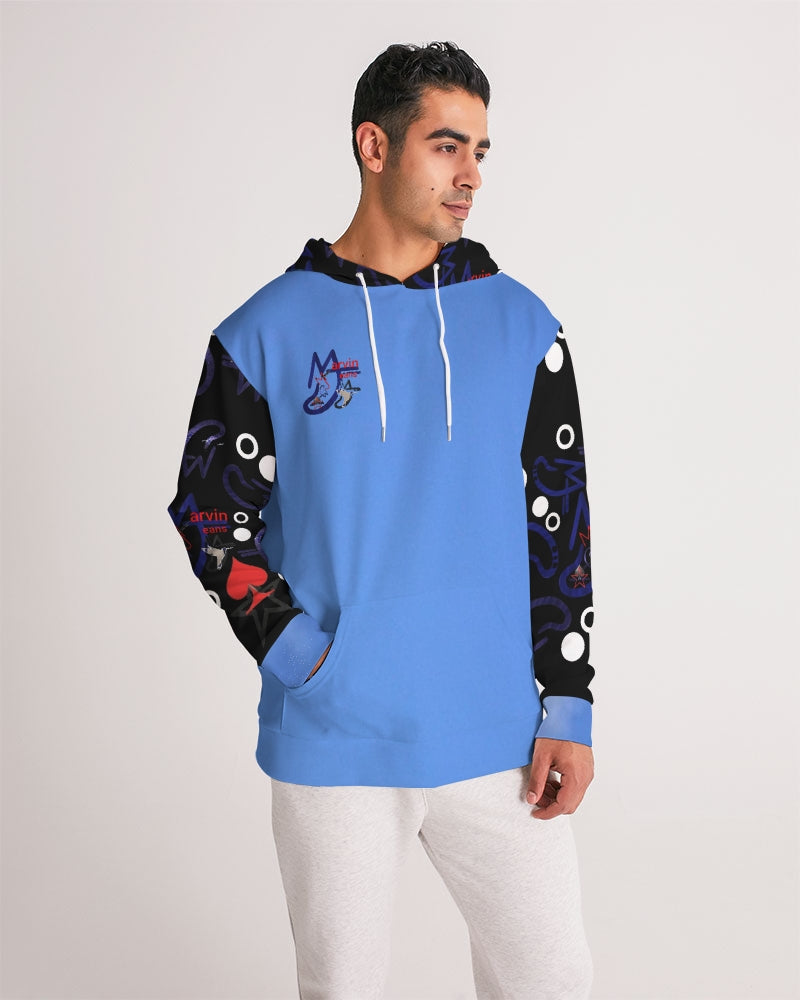 Kingly Blue  Men's All-Over Print Hoodie