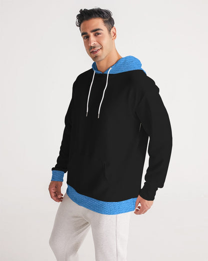Black Deluxe texture Men's All-Over Print Hoodie