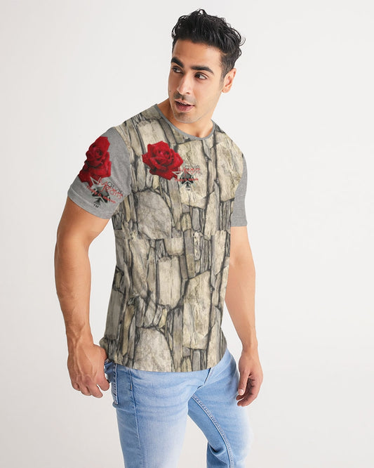 Stone red rose Men's All-Over Print Tee