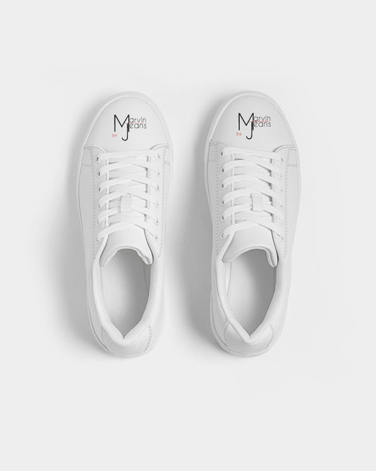 All white 101 Men's Faux-Leather Sneaker
