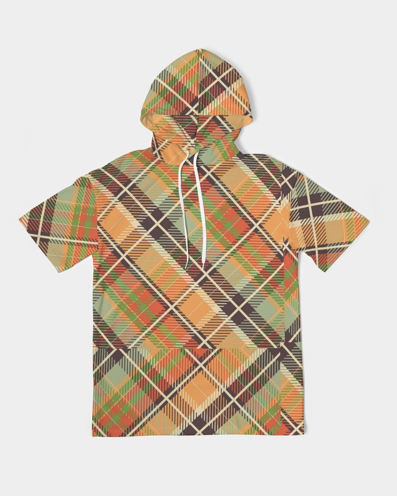 "No logo's" Men's All-Over Print Premium Heavyweight Short Sleeve Hoodie