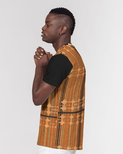 "Faceboard"  Men's All-Over Print Pocket Tee