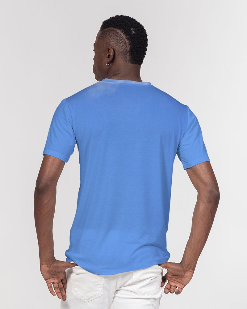 Kingly Blue  Men's All-Over Print Pocket Tee