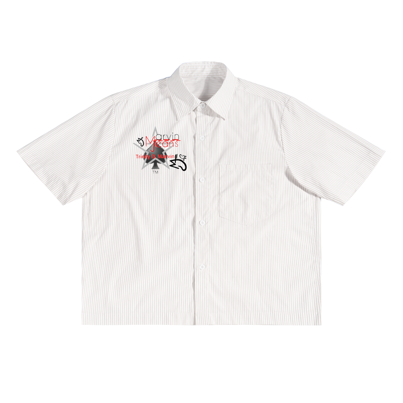 Oversized Vertical Stripe Boxy Shirt