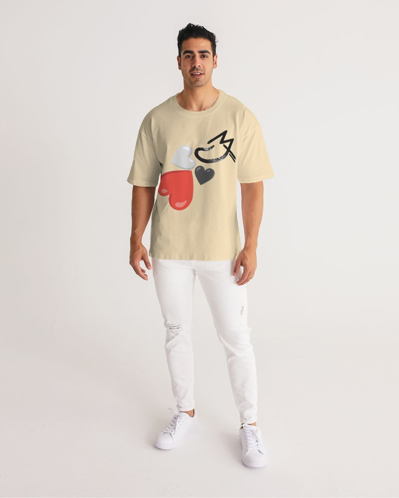 Wheat Men's All-Over Print Premium Heavyweight Tee
