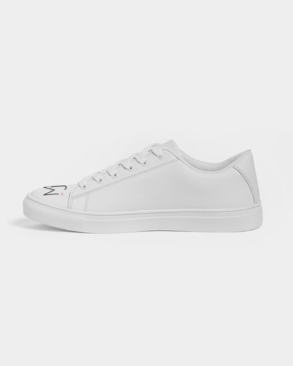 All white 101 Men's Faux-Leather Sneaker