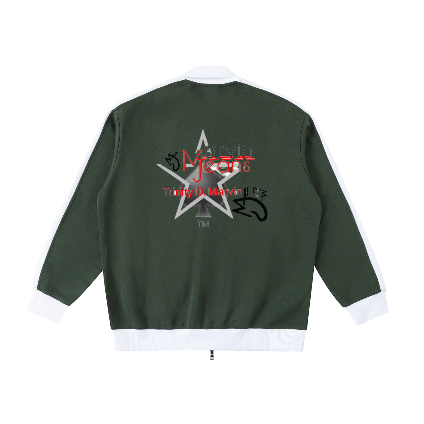 Contrast Trim Stand Collar Jacket