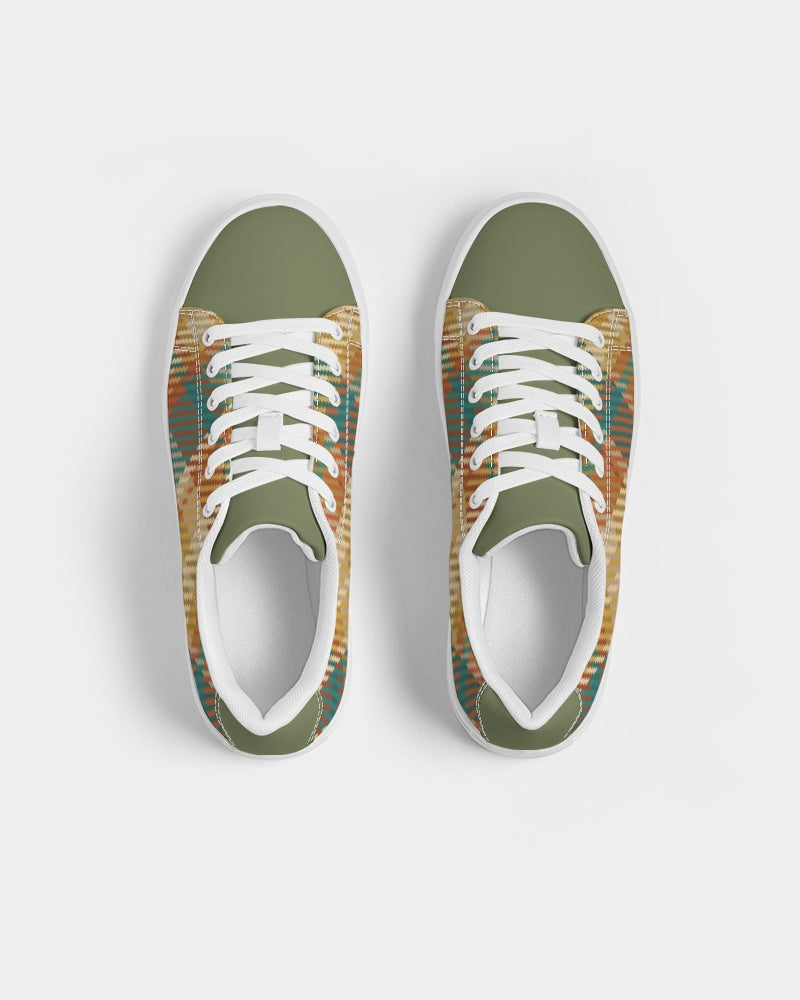 "Soft grid" Men's Faux-Leather Sneaker