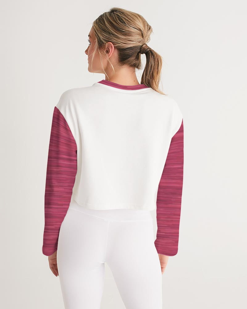 New Legacy by Trinity D Marvin and Marvin jeans Women's All-Over Print Cropped Sweatshirt