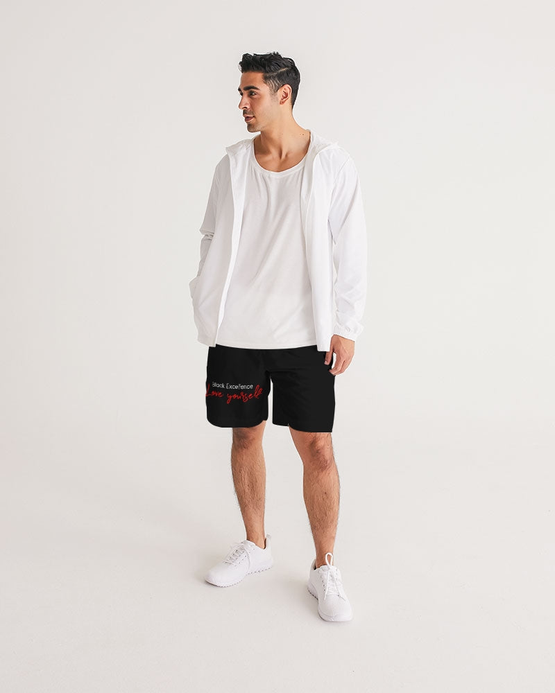 Black Excellence Men's All-Over Print Jogger Shorts
