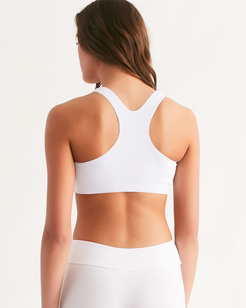 MJ black  Women's All-Over Print Seamless Sports Bra