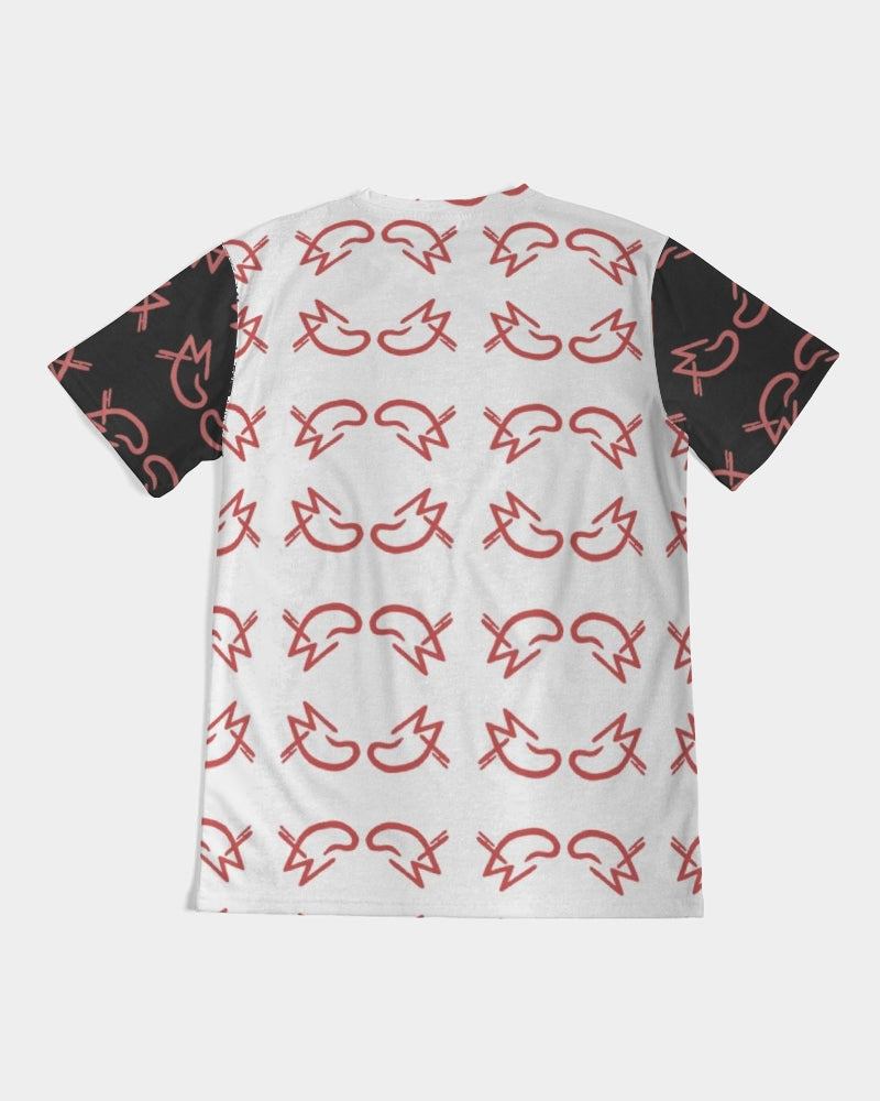 MJ Red & White Men's All-Over Print Tee