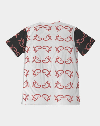 MJ Red & White Men's All-Over Print Tee