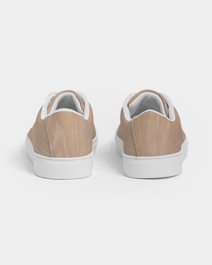 Woodgrain effect Men's Faux-Leather Sneaker