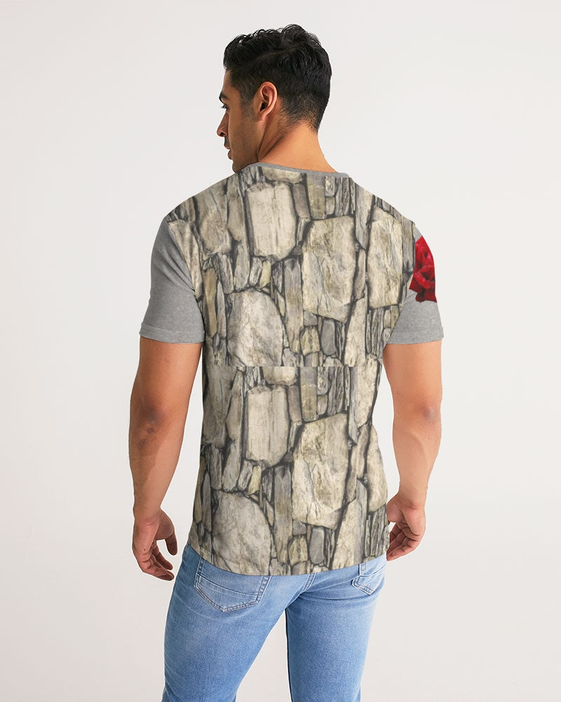 Stone red rose Men's All-Over Print Tee