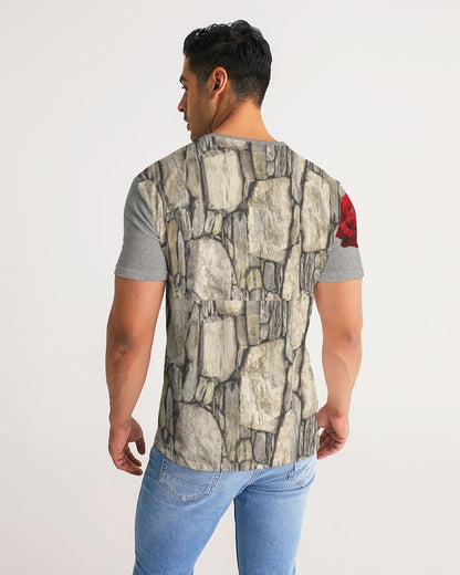 Stone red rose Men's All-Over Print Tee