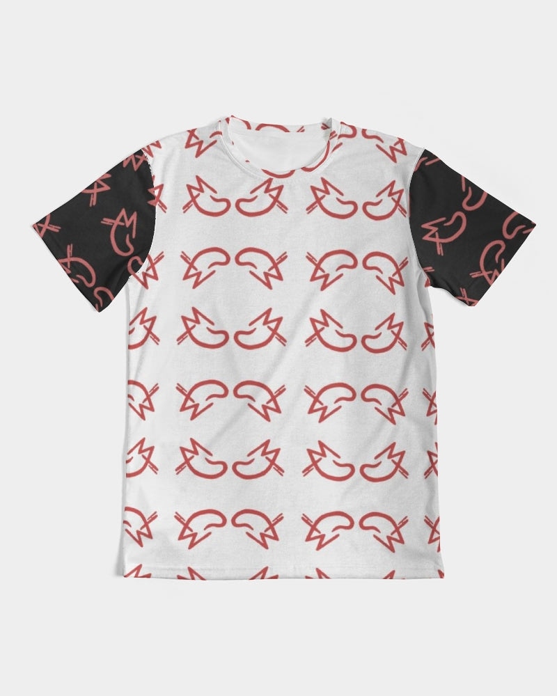 MJ Red & White Men's All-Over Print Tee