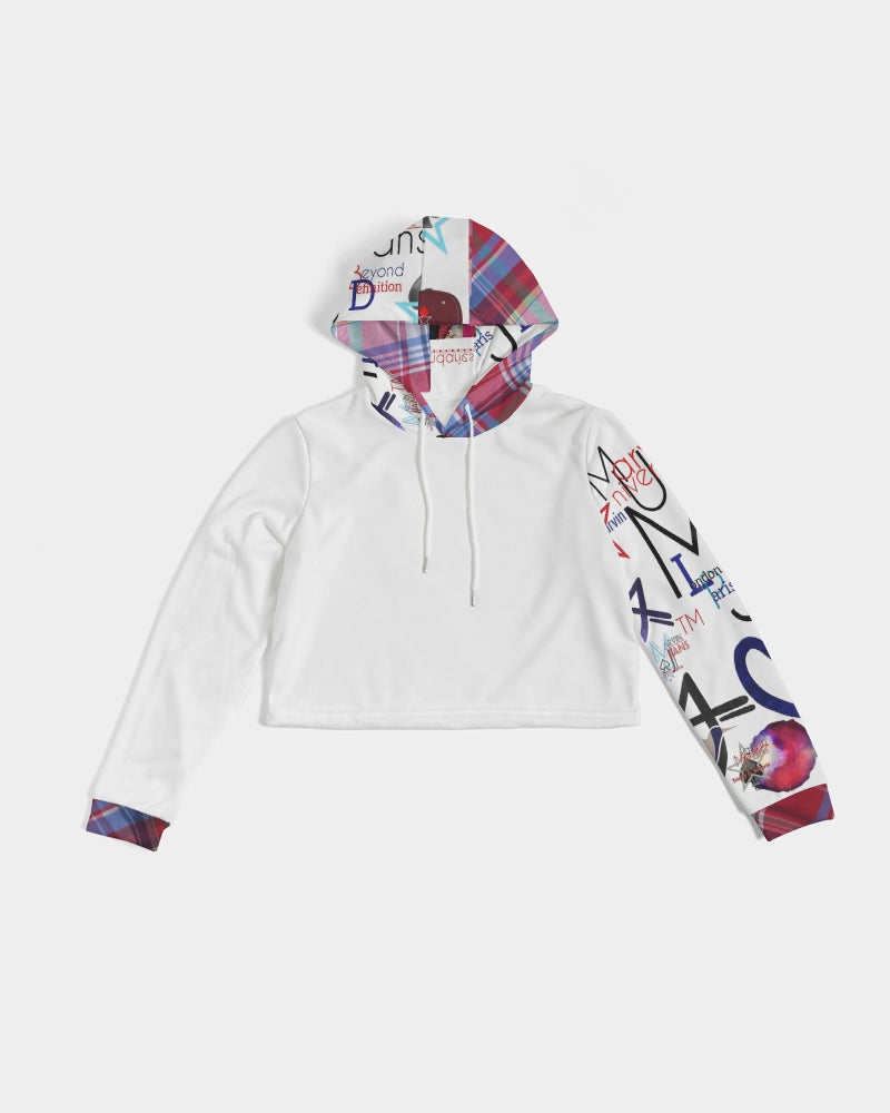 Logo's  Women's All-Over Print Cropped Hoodie
