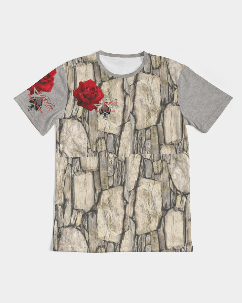Stone red rose Men's All-Over Print Tee