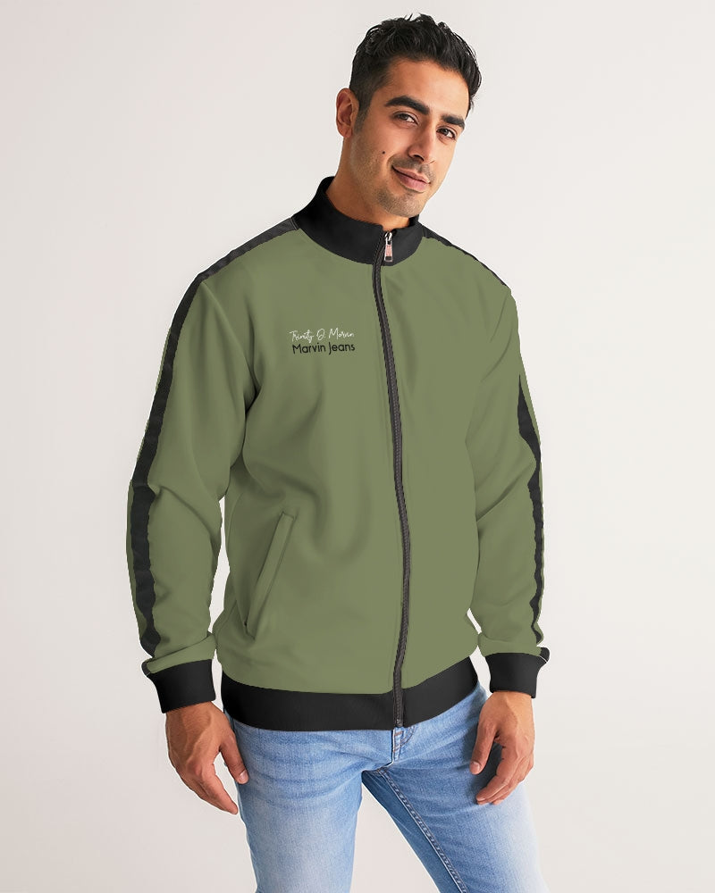 "It's the BRAND for me" Men's All-Over Print Stripe Sleeve Track Jacket