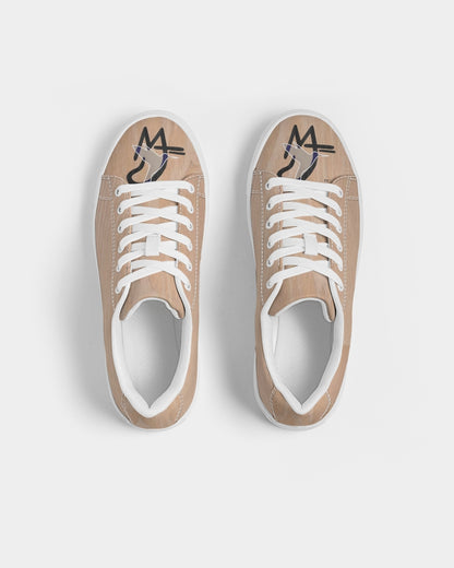 Woodgrain effect Men's Faux-Leather Sneaker