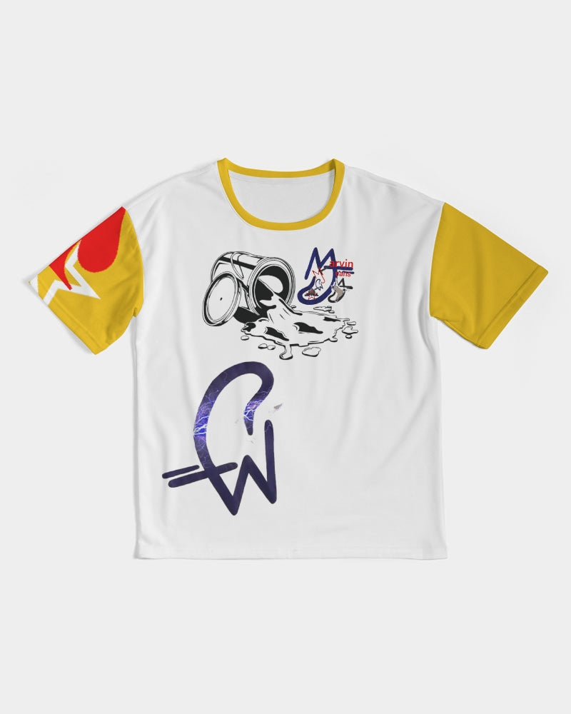 Special drip yellow red Men's All-Over Print Premium Heavyweight Tee