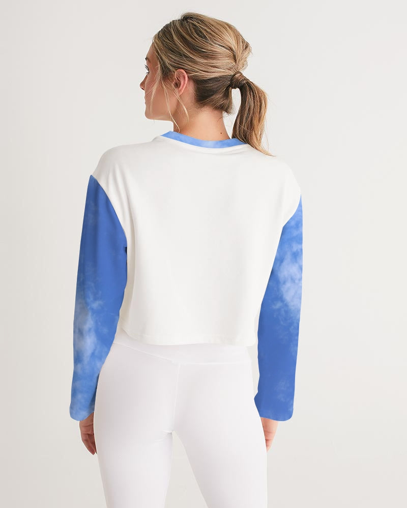 Hey Papi BY MARVIN JEANS Women's All-Over Print Cropped Sweatshirt