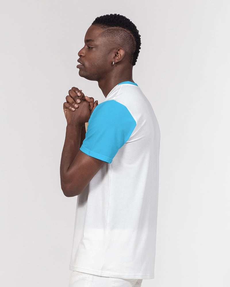 Woodgrain effect Men's All-Over Print Pocket Tee