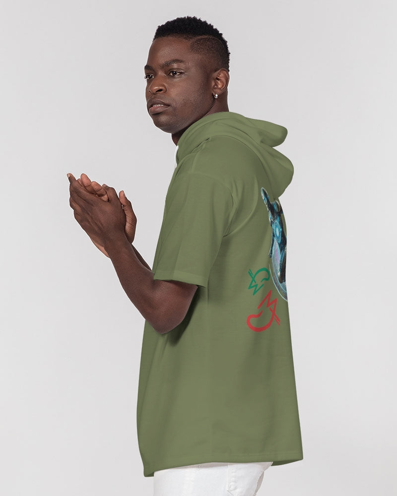 It's the BRAND for me Men's All-Over Print Premium Heavyweight Short Sleeve Hoodie