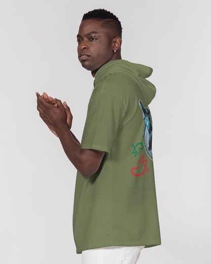 It's the BRAND for me Men's All-Over Print Premium Heavyweight Short Sleeve Hoodie