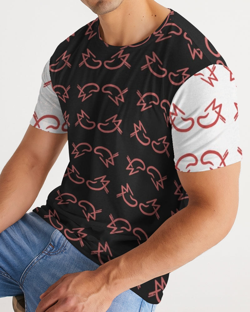 MJ Red & Black Men's All-Over Print Tee