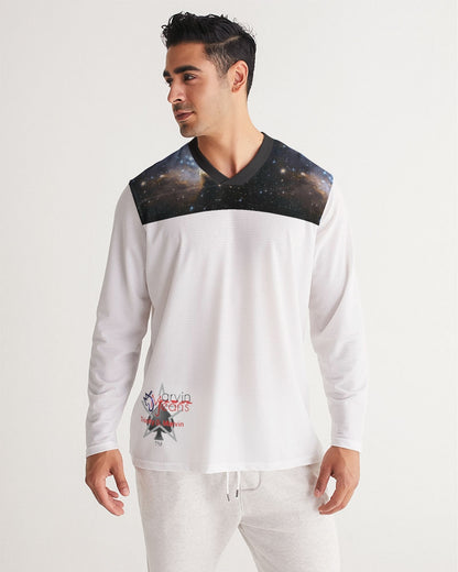 Marvin Jeans be the BRAND wear the BRAND  Men's All-Over Print Long Sleeve Sports Jersey