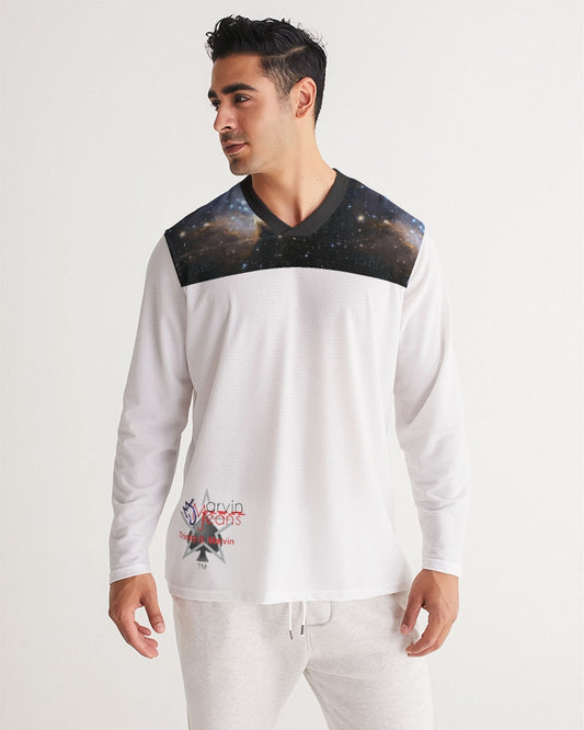 Marvin Jeans be the BRAND wear the BRAND  Men's All-Over Print Long Sleeve Sports Jersey