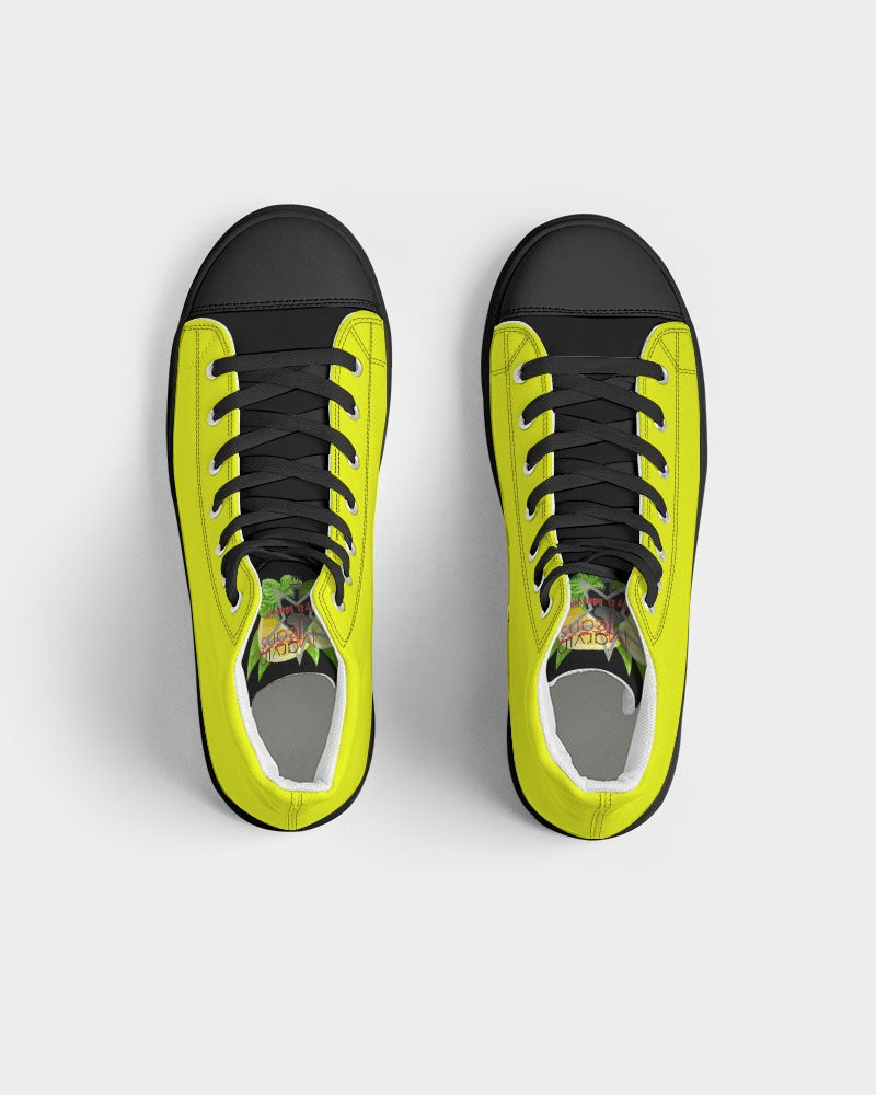Light yellow by Marvin Jeans and Trinity D Marvin Men's High top Canvas Shoe - Black