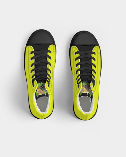 Light yellow by Marvin Jeans and Trinity D Marvin Men's High top Canvas Shoe - Black