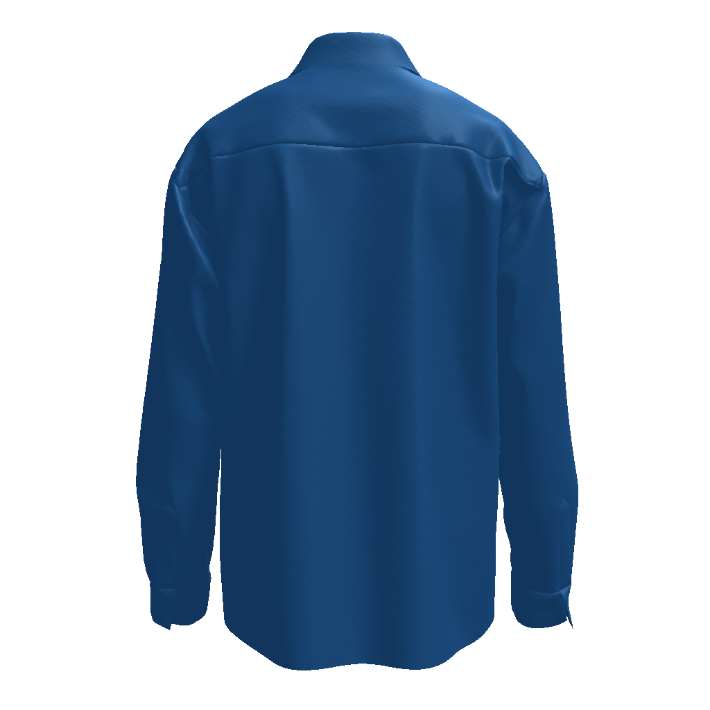 Yellow Baby Blue All-Over Print Men's Classic Long Sleeve Shirt