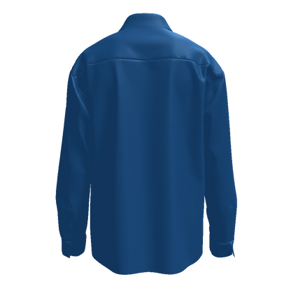 Yellow Baby Blue All-Over Print Men's Classic Long Sleeve Shirt