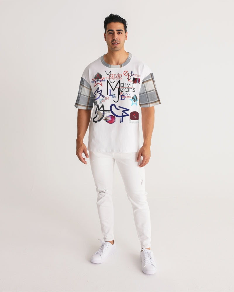 Logo's Basic plaids  Men's All-Over Print Premium Heavyweight Tee