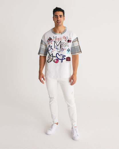 Logo's Basic plaids  Men's All-Over Print Premium Heavyweight Tee