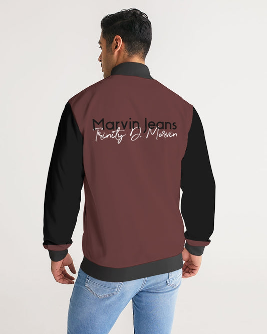 "Blackwood" Men's All-Over Print Stripe Sleeve Track Jacket