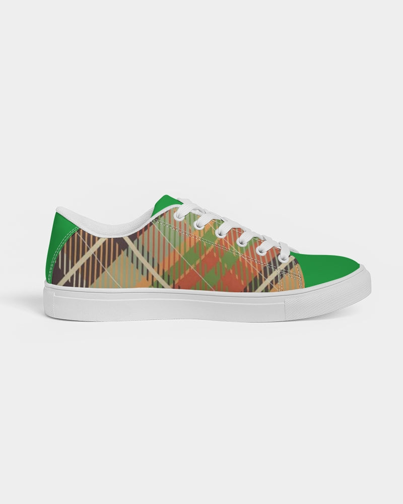 "No logo's" Men's Faux-Leather Sneaker