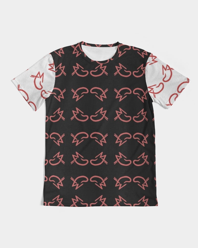 MJ Red & Black Men's All-Over Print Tee