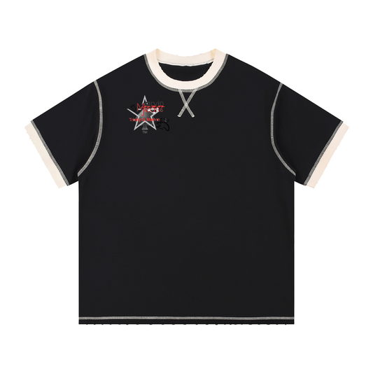 Contrast-Stitched Cotton T-Shirt