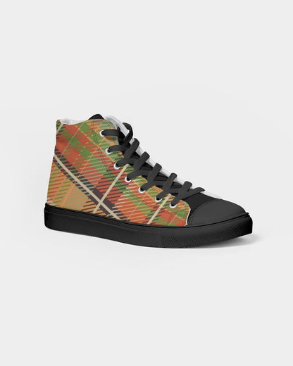 "No logo's" Men's Hightop Canvas Shoe - Black