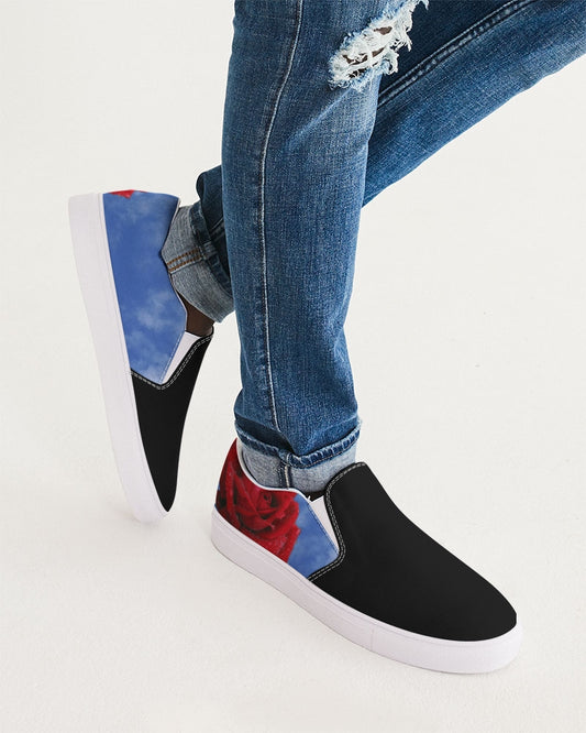 Red Rose Men's Slip-On Canvas Shoe