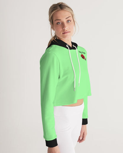 Hey Papi Women's All-Over Print Cropped Hoodie