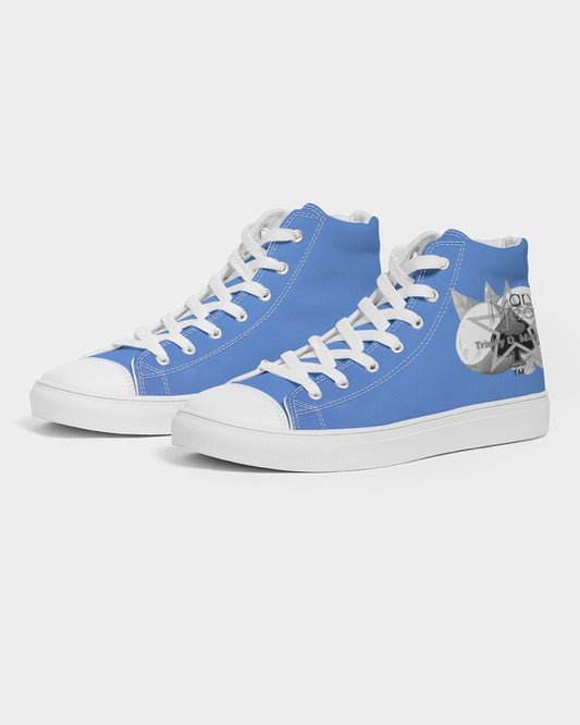 Kingly Blue  Men's Hightop Canvas Shoe